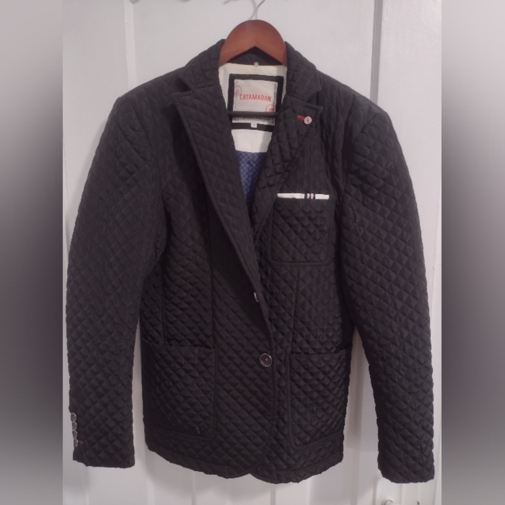 Catamaran Quilted Black Blazer